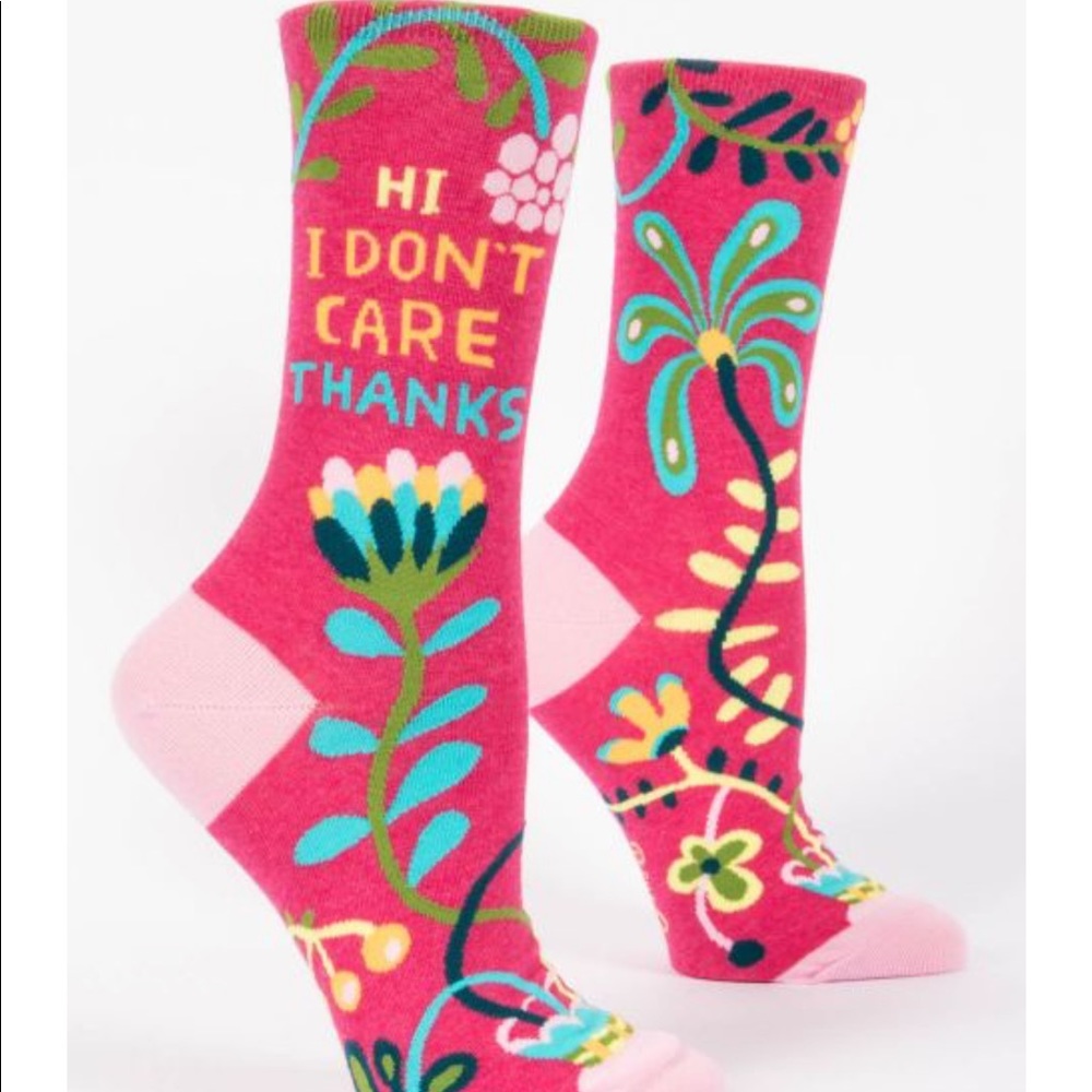 “Hi, I Don’t Care, Thanks” Crew Socks